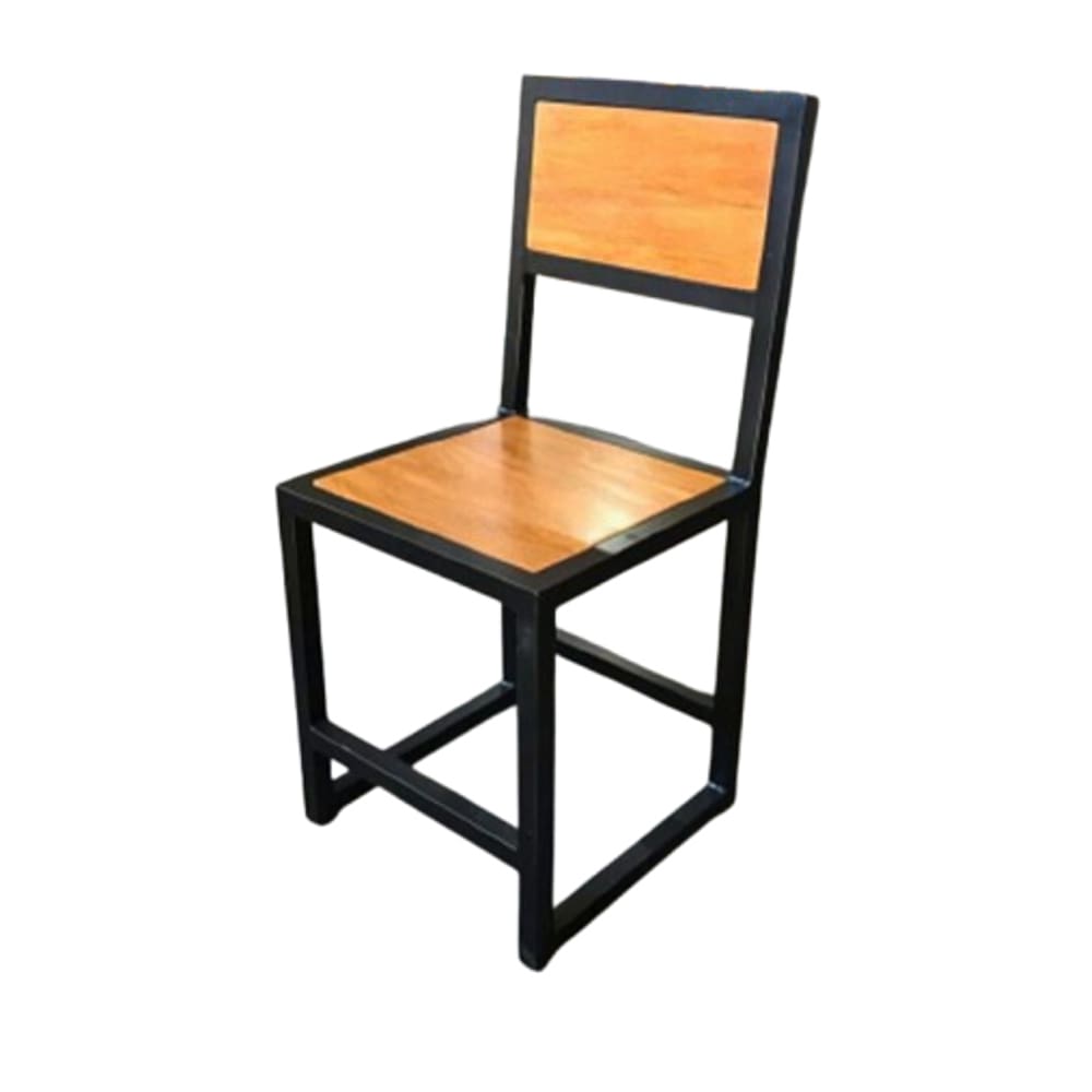 Cadeira De Aço/Mdf Estilo Industrial Mobbili Cd-01