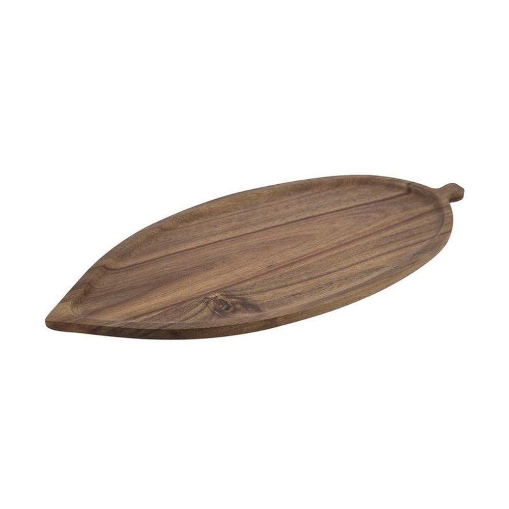 Travessa Home Style Acácia Leaf 36 cm x 16 cm