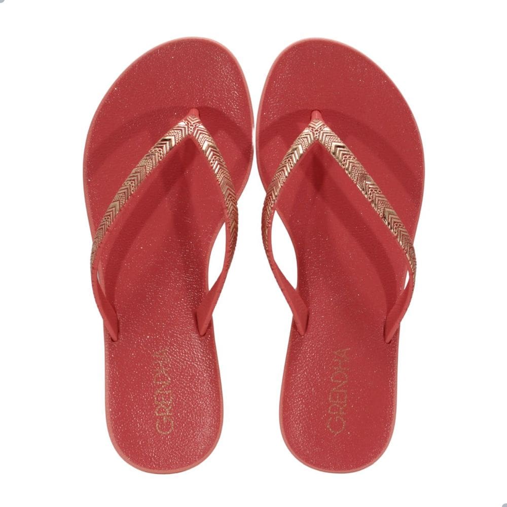 Tamanco Feminino Grendha Amor Em Flor Vermelho