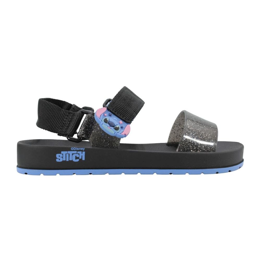 Sandália Zaxy Way Papete Preto Glitter