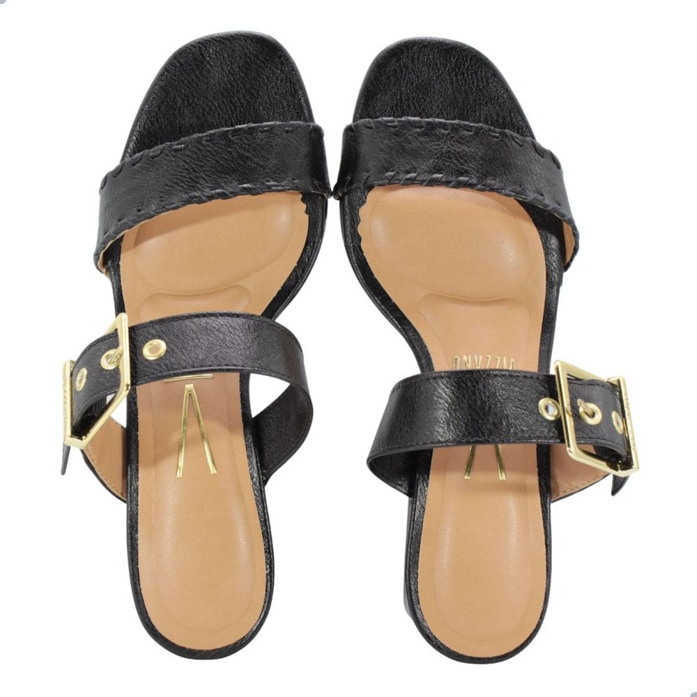Tamanco Feminino Vizzano Napa Calf Preto