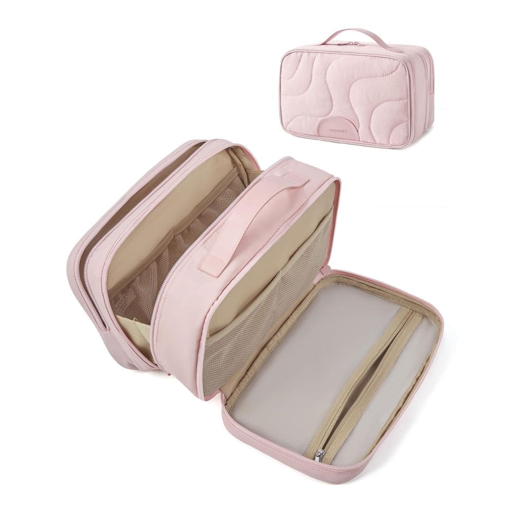 Bolsa de higiene BAGSMART Travel com alça rosa resistente à água