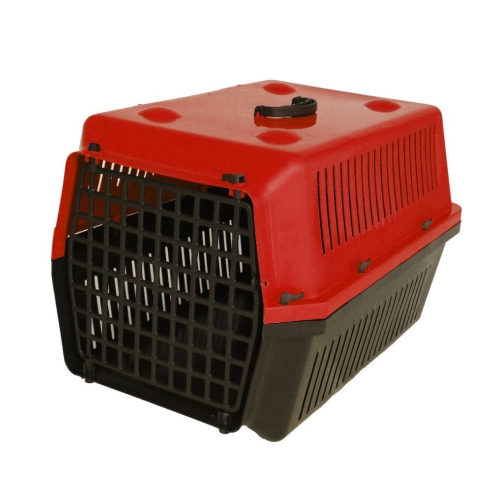 Caixa Transporte Animais N3 Cachorro Gato Vermelho Alvorada