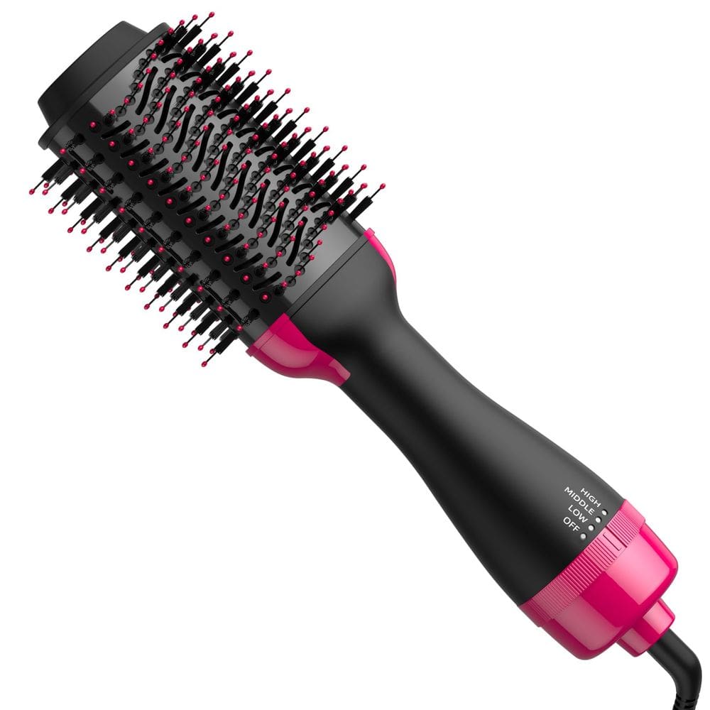 Escova para secador de cabelo TYHGSF 4 em 1 Styling Tools Volumizer Pink