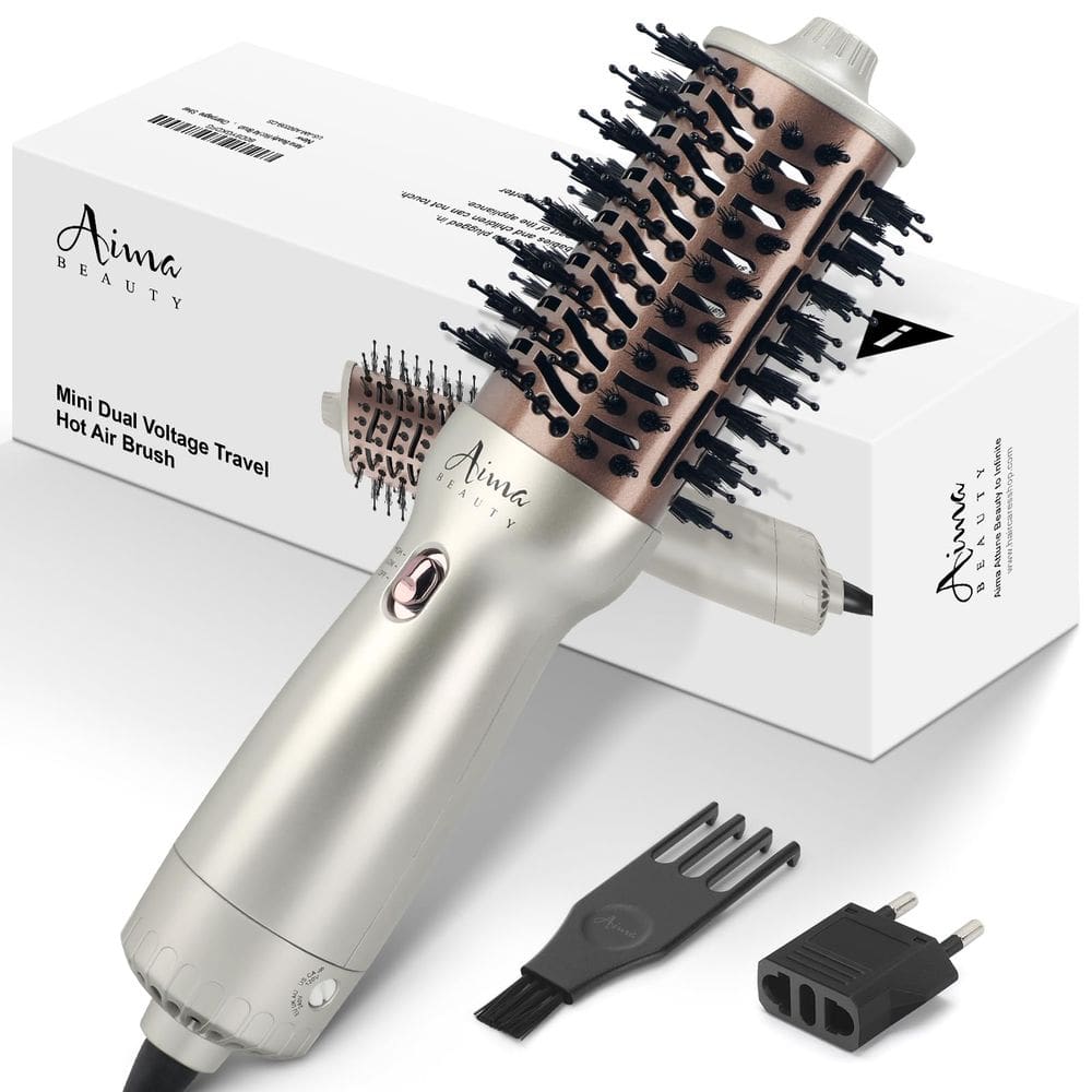 Escova de ar quente Aima Beauty Worldwide Travel Volumizer 4 em 1