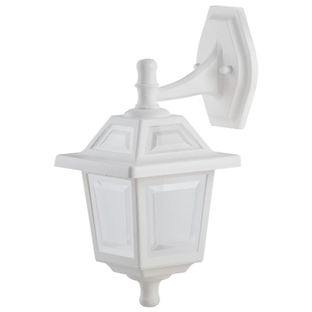 Arandela 22x39cm Luminária De Parede Branca Lente Fosca Lâmpada E27 Ravena Dital