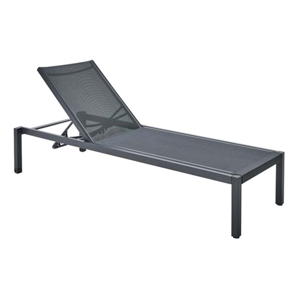 Espreguicadeira Aluminio 4 Posicoes Ate 160kg - Cinza