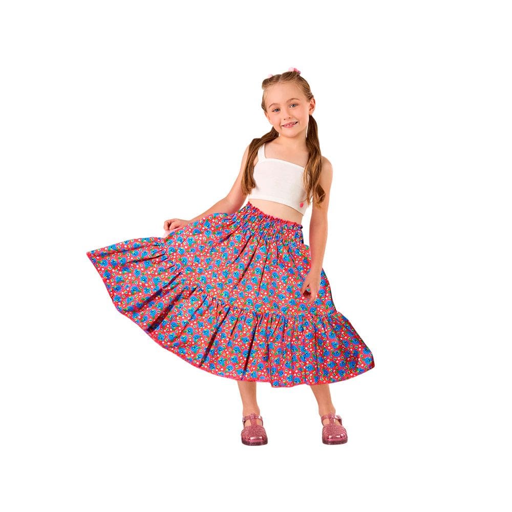 Saia de Carimbó Rodada Infantil Dança de Roda Festa Típica Gaúcha Tradicional Brasileira Festa Junina Arraiá Caipira