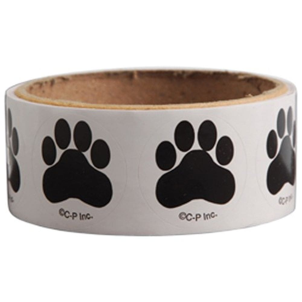 Adesivos U.S. Toy Pawprint vermelhos - 100 peças
