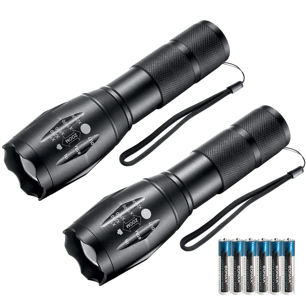 Lanterna LED Whaply 1000 lúmens com 2 pilhas