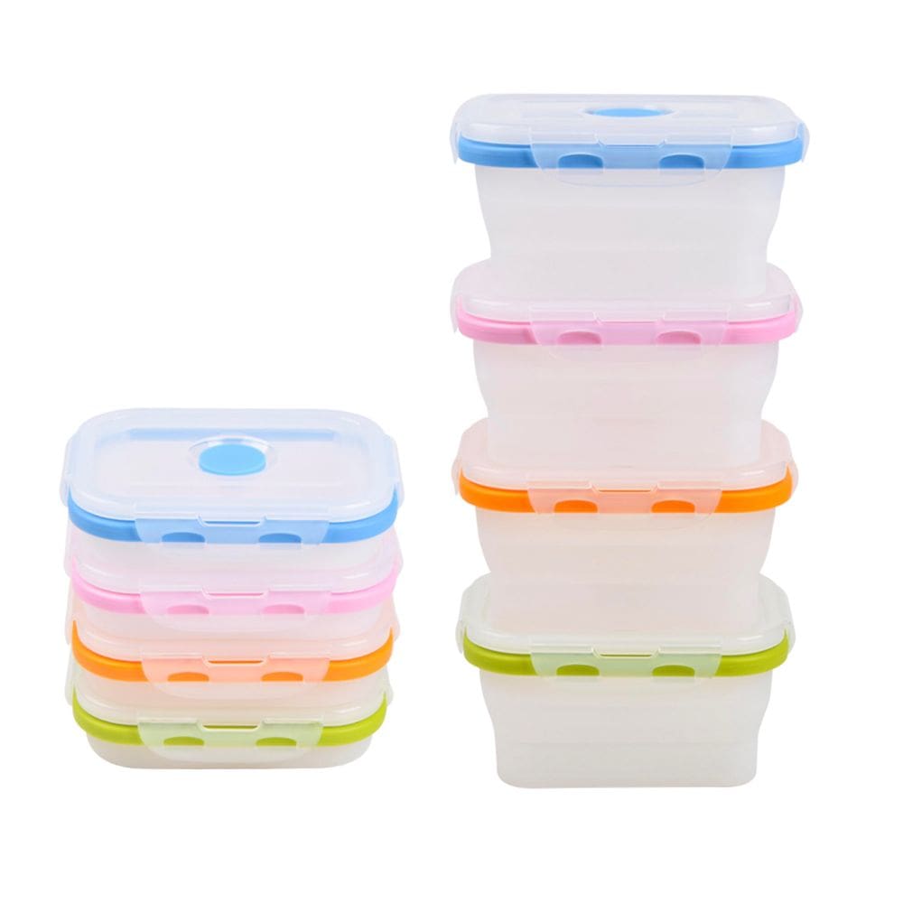 Recipientes de armazenamento de alimentos ECOBERI Silicone dobrável 12 onças x4