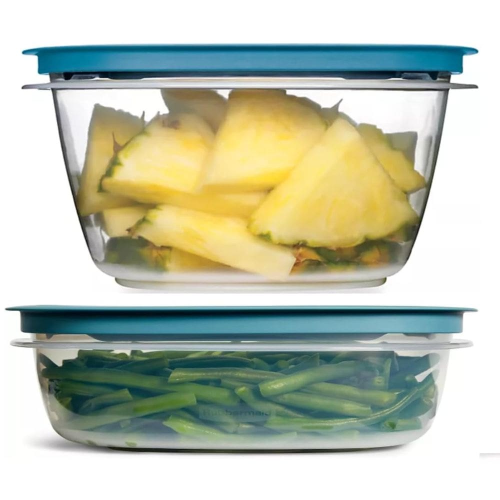 Recipientes de armazenamento de alimentos Rubbermaid Easy Find, tampas de 9 e 14 xícaras