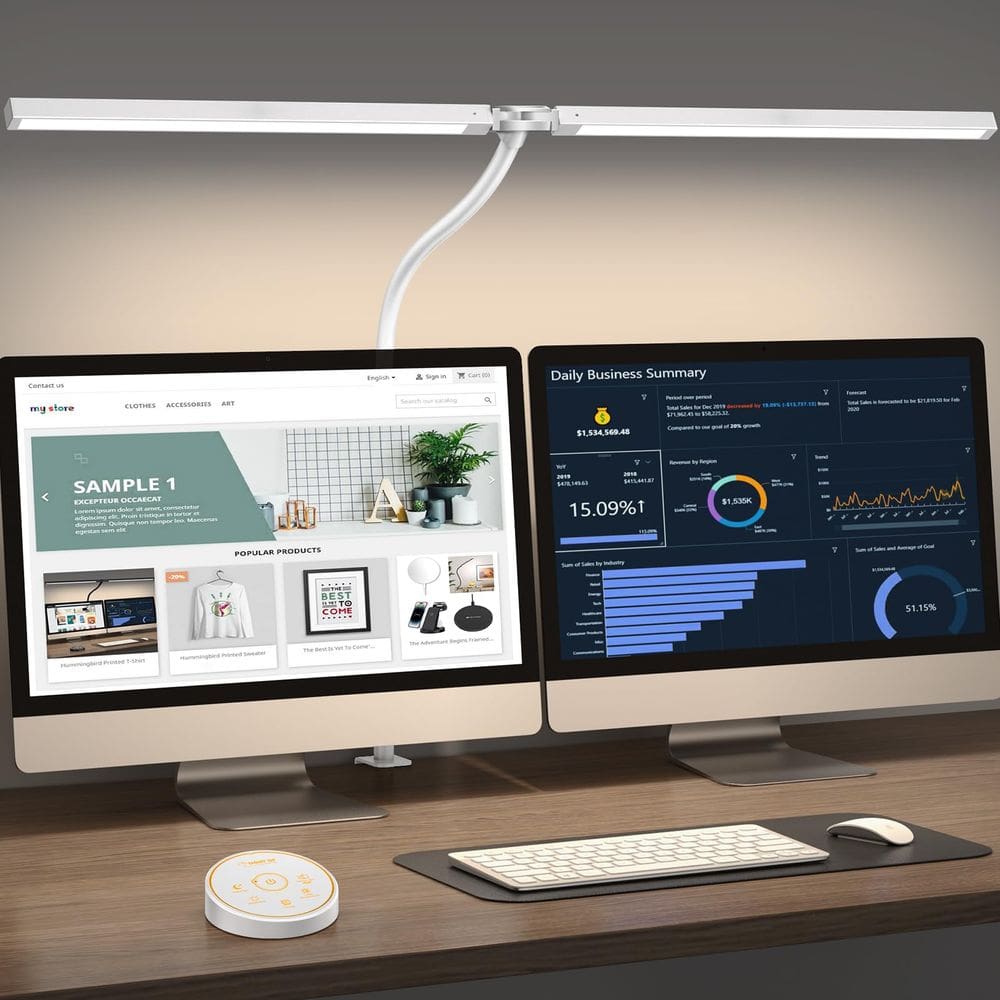 Lâmpada de mesa LED Pzloz Eye Caring Architect Lamp 24W branca