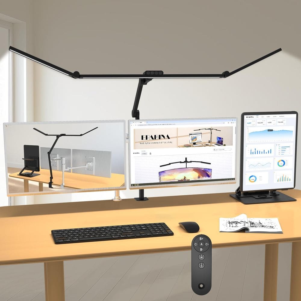 Lâmpada de mesa EPABINA 3000 Lumens 36W Ultra Bright com braçadeira de 120 cm