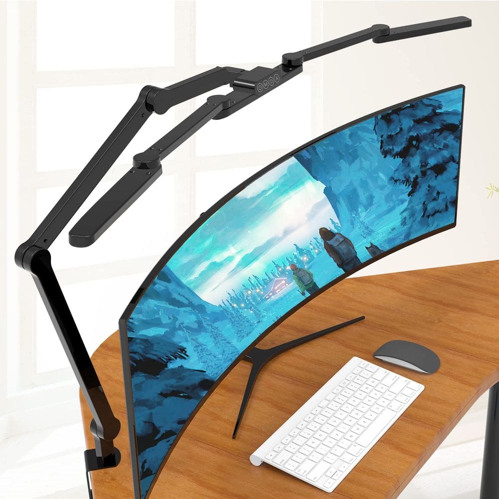 Lâmpada de mesa EPABINA LED 24W com braçadeira para escritório doméstico