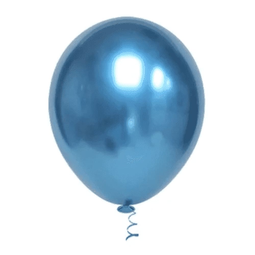 BALÃO PLATINO REDONDO - AZUL - PIC PIC Nº 16 - Pacote com 12 unidades