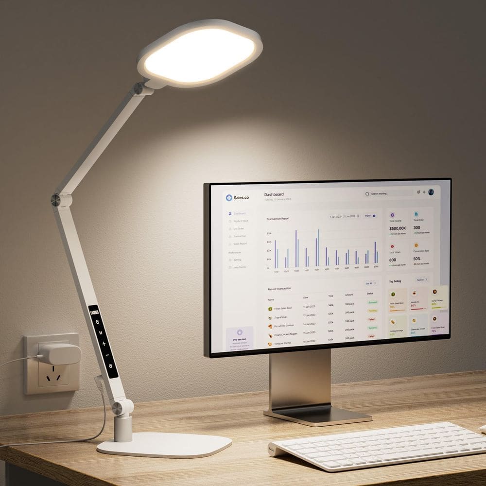 Lâmpada de mesa LED LiTones para escritório doméstico 15W CRI >95 1200LM branca