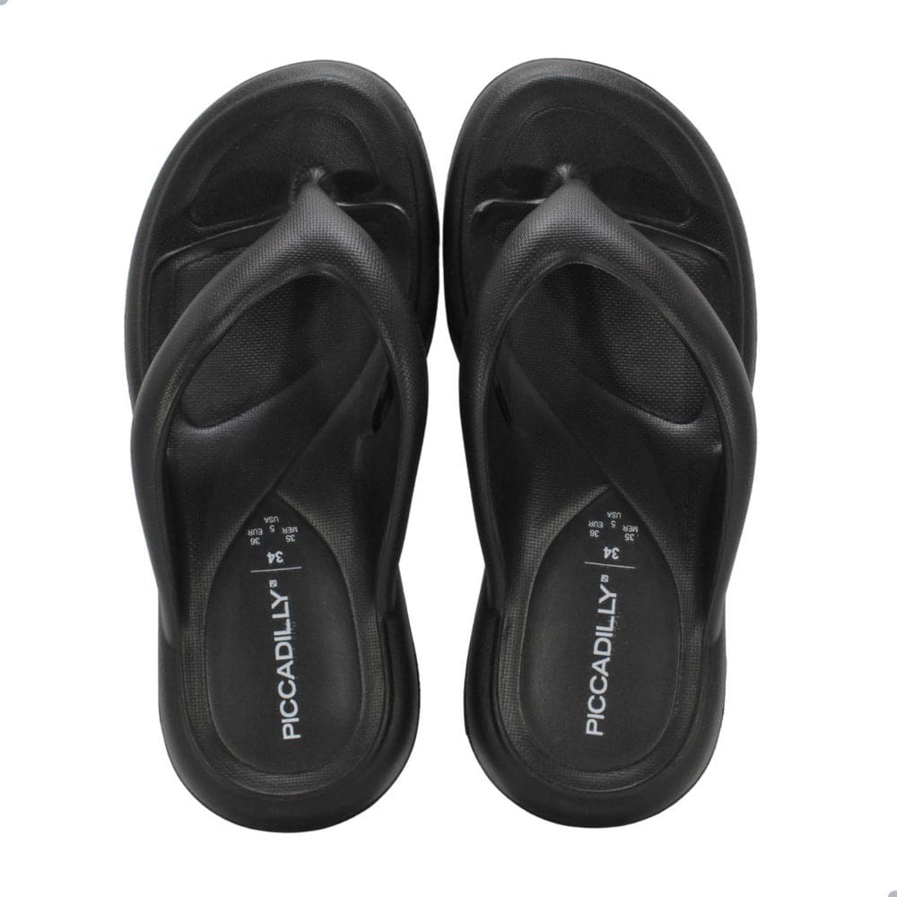 Tamanco Feminino Piccadilly De Dedo Marshmallow Preto