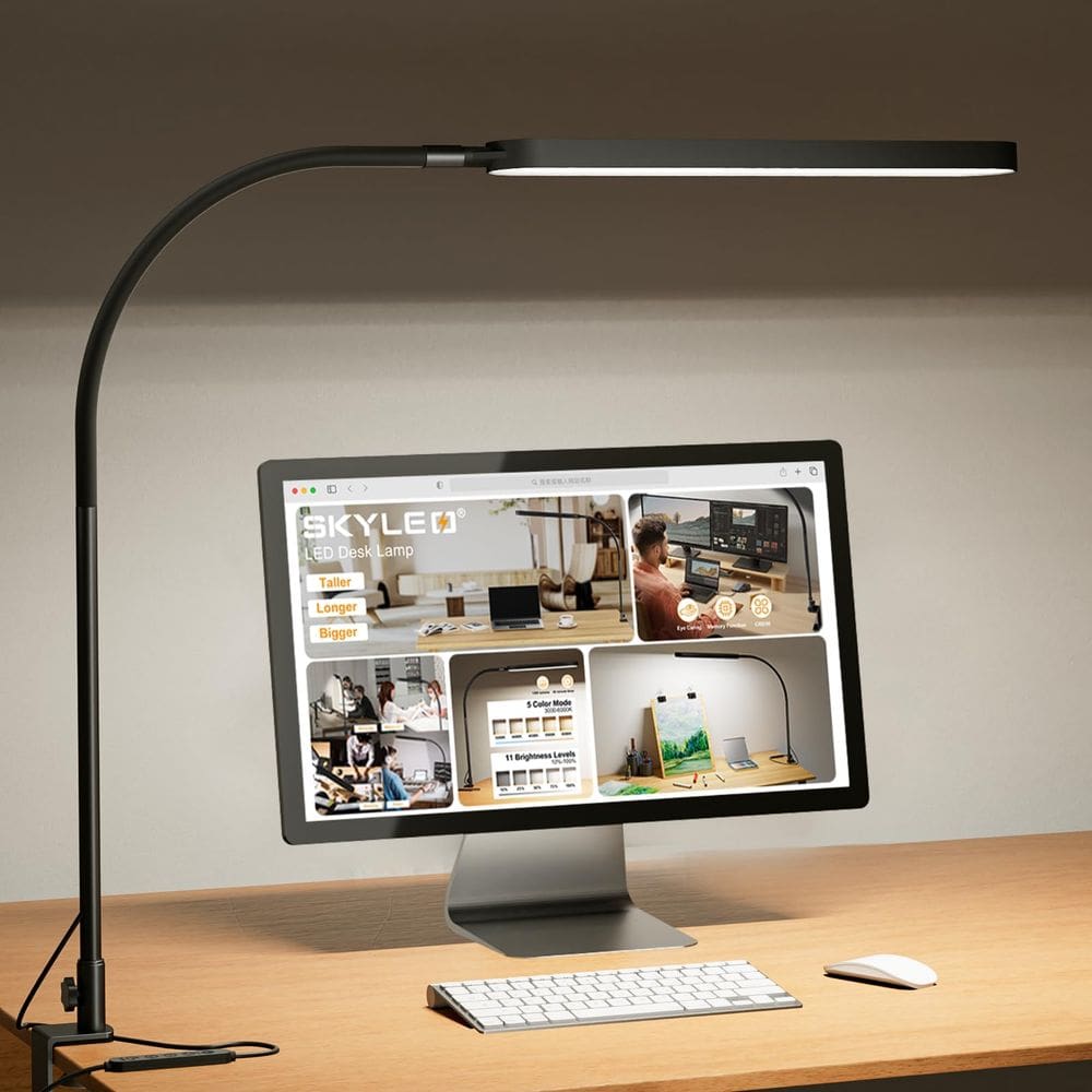 Lâmpada de mesa SKYLEO A020 LED 12W 1300LM 5 modos de cor 11 níveis