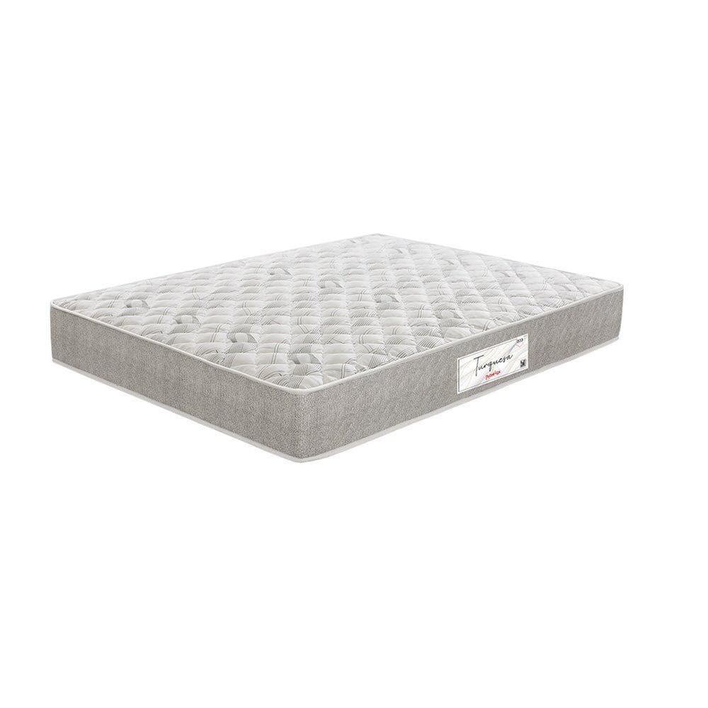 Colchão Espuma Solteiro 14x138x188 Cm Cinza/Branco