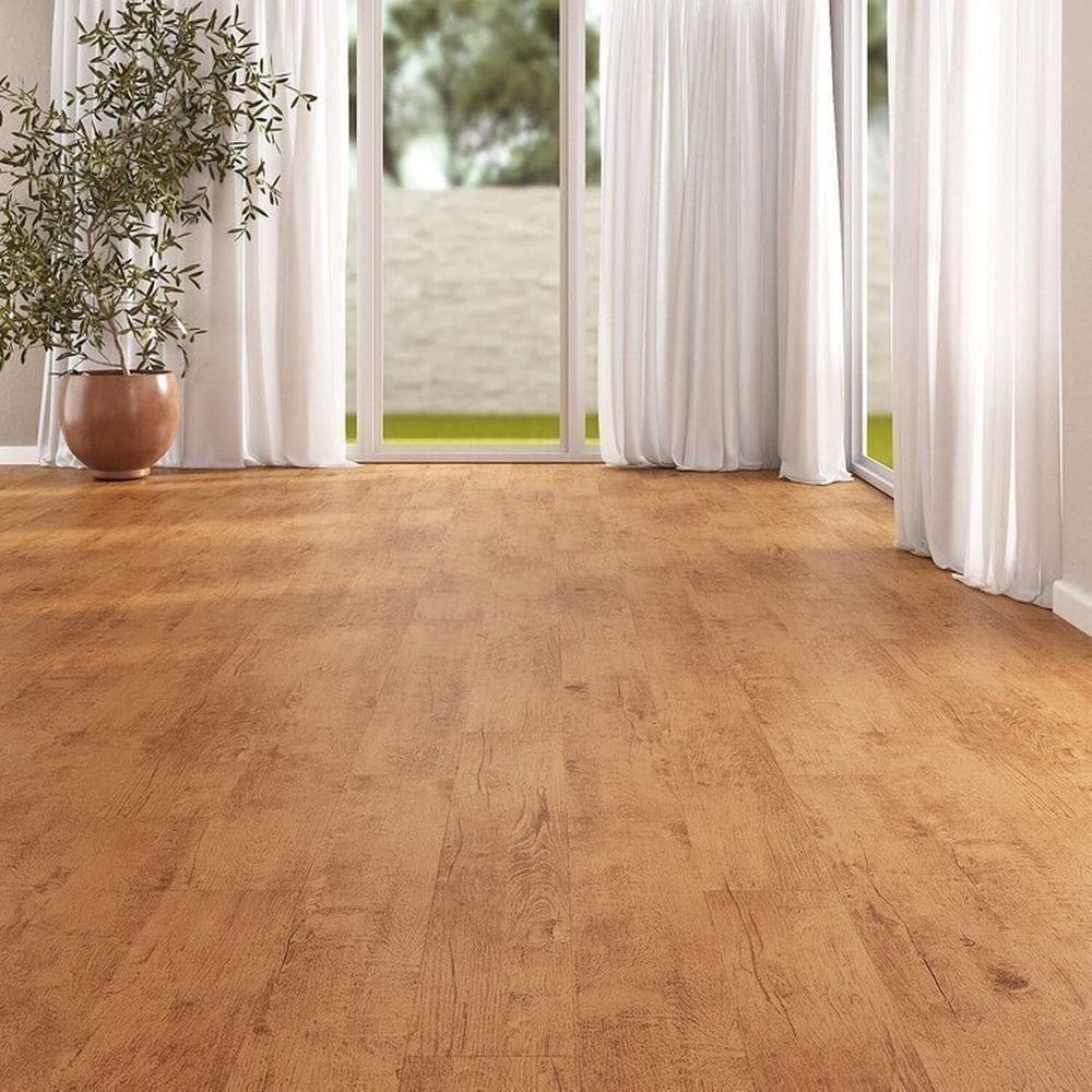 Kit com 30m² Piso Vinílico em Régua 17,78cm X 2mm X 1,21m Sofisticato Ruffino Amoreira