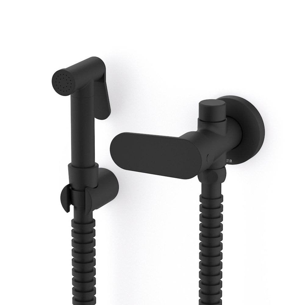 Ducha Higiênica com Derivação Cala Roca Matte Black