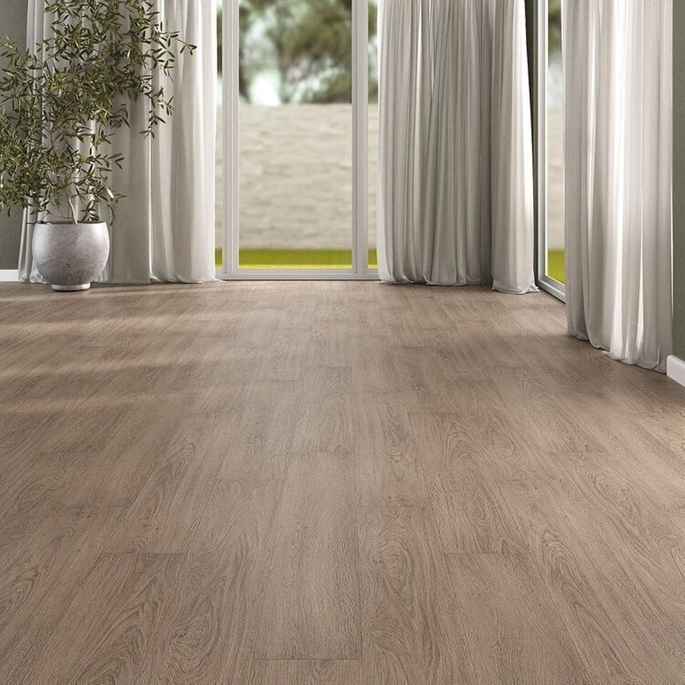 Kit com 40m² Piso Vinílico em Régua 17,78cm X 2mm X 1,21m Sofisticato Ruffino Acácia