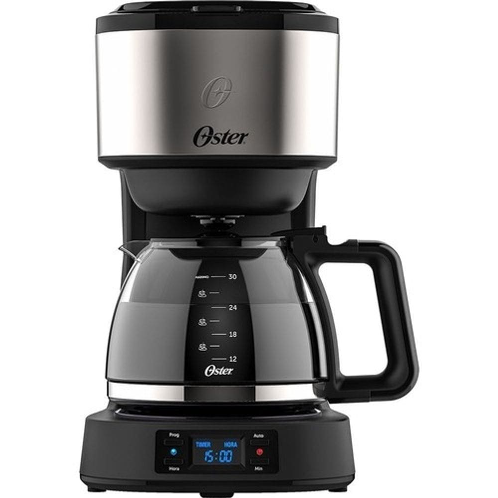 Cafeteira Oster Digital Ellegance Inox Preta 800W Programavel 220V