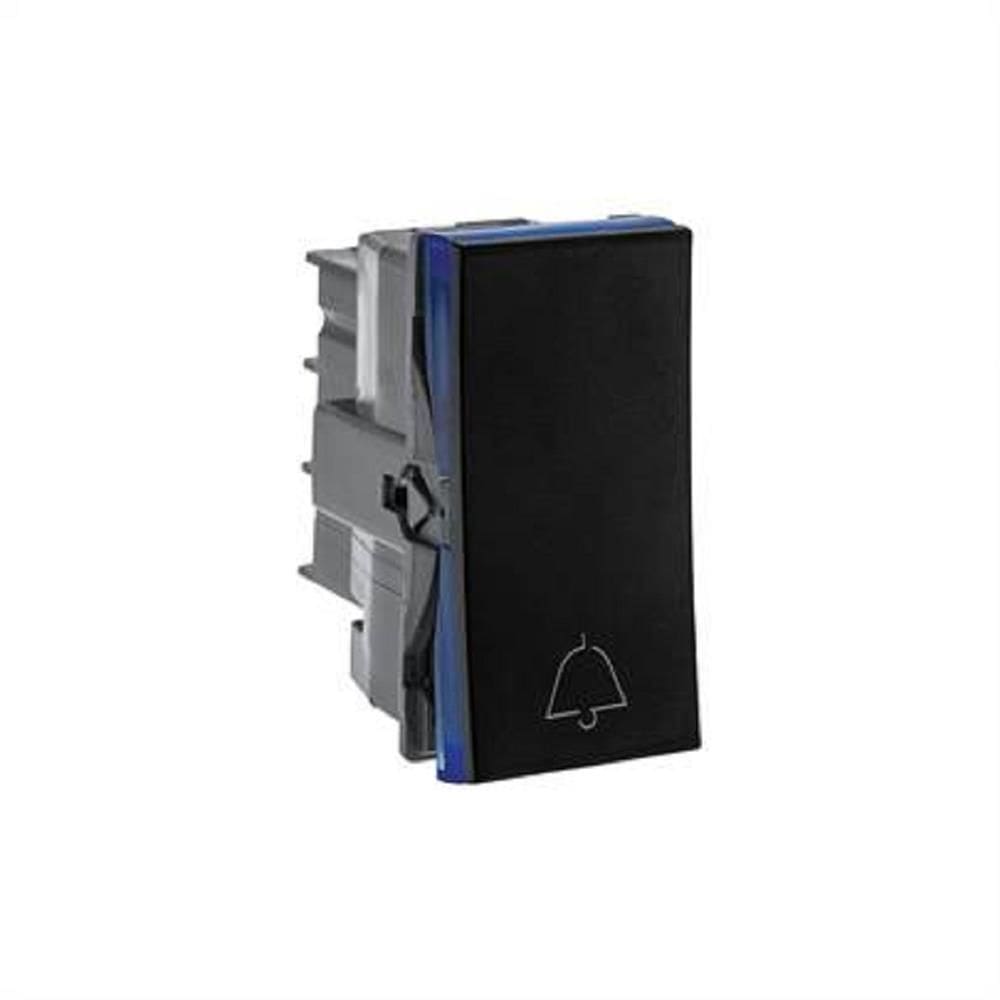 Pulsador Campainha Legrand 611012PT, 2A, 250V, Bivolt, Preto