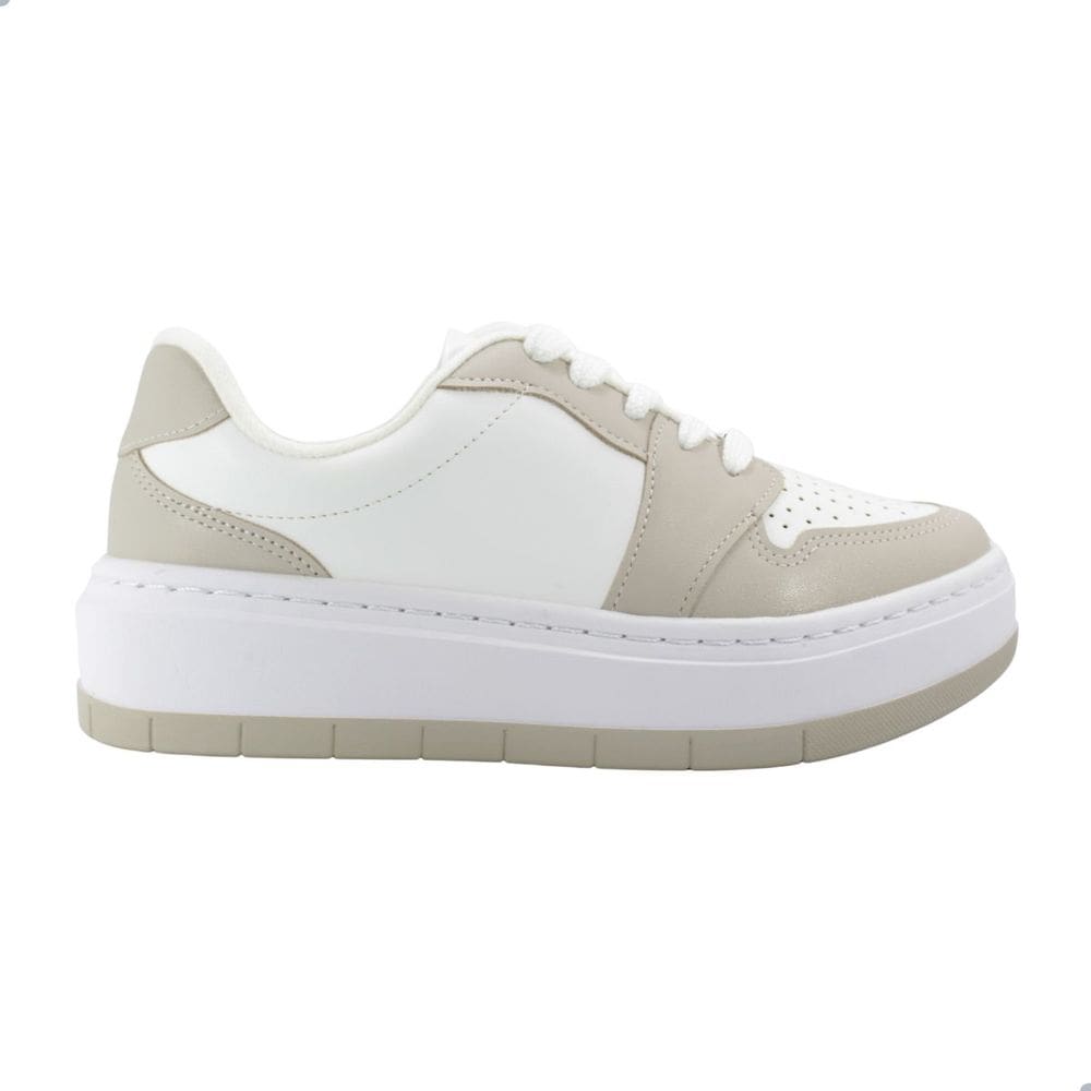 Tênis Feminino Vizzano Pelica Branco e Cinza