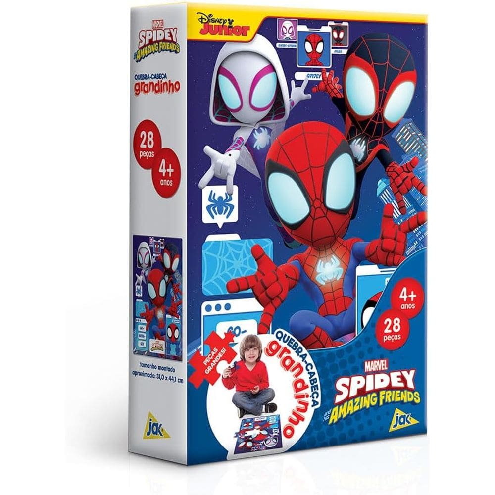 Quebra Cabeça - Spidey 2 Peças Grandinho