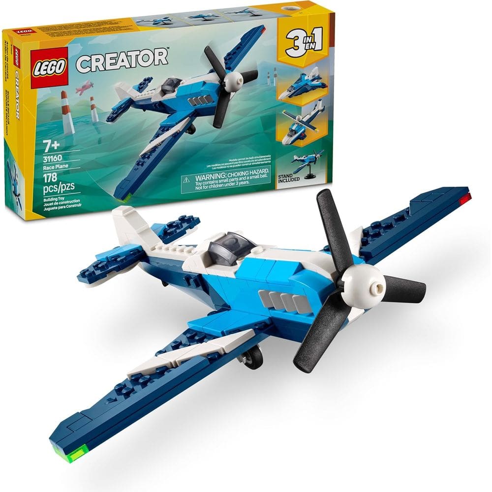 Lego Creator 3 Em 1 - Aeronave: Avião De Corrida 31160