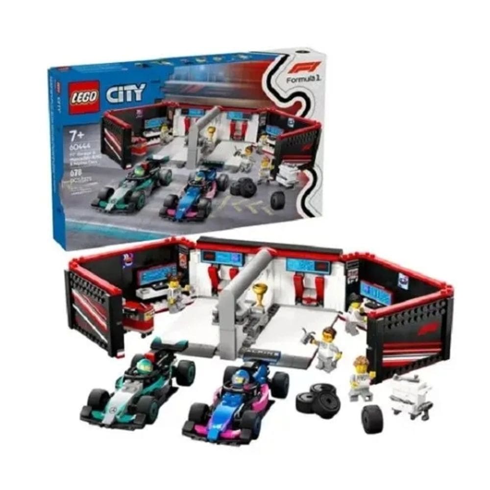 LEGO City - Garagem F1® e carros Mercedes-AMG e Alpine 60444
