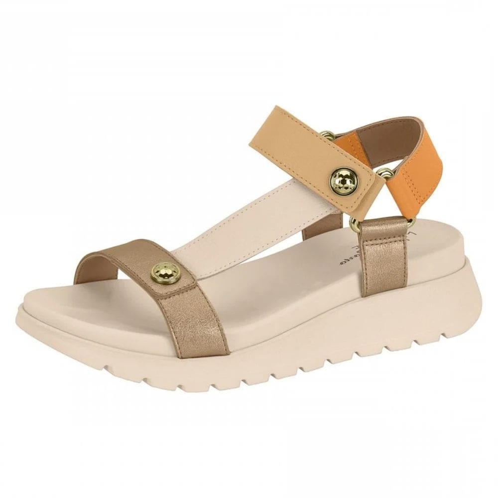 Sandália Feminina Anabela Média Conforto Papete Modare