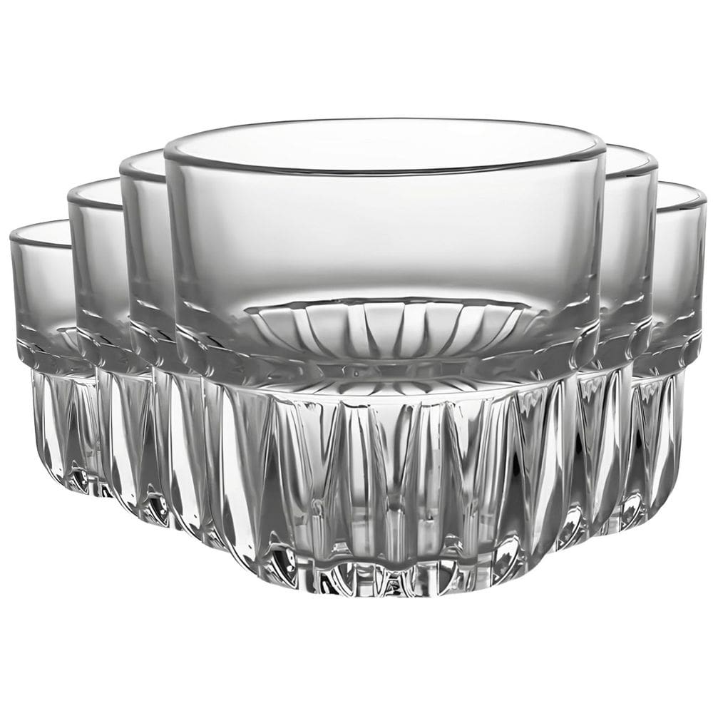 Jogo com 6 Copos Milano de Vidro Transparente para Drinks 250ml
