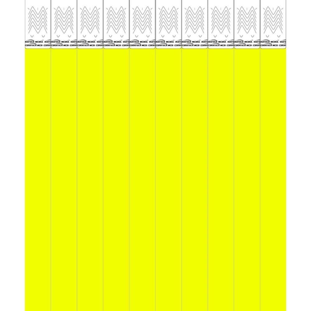 Pulseira Identificação Amarelo 100unid - Tecnomidia