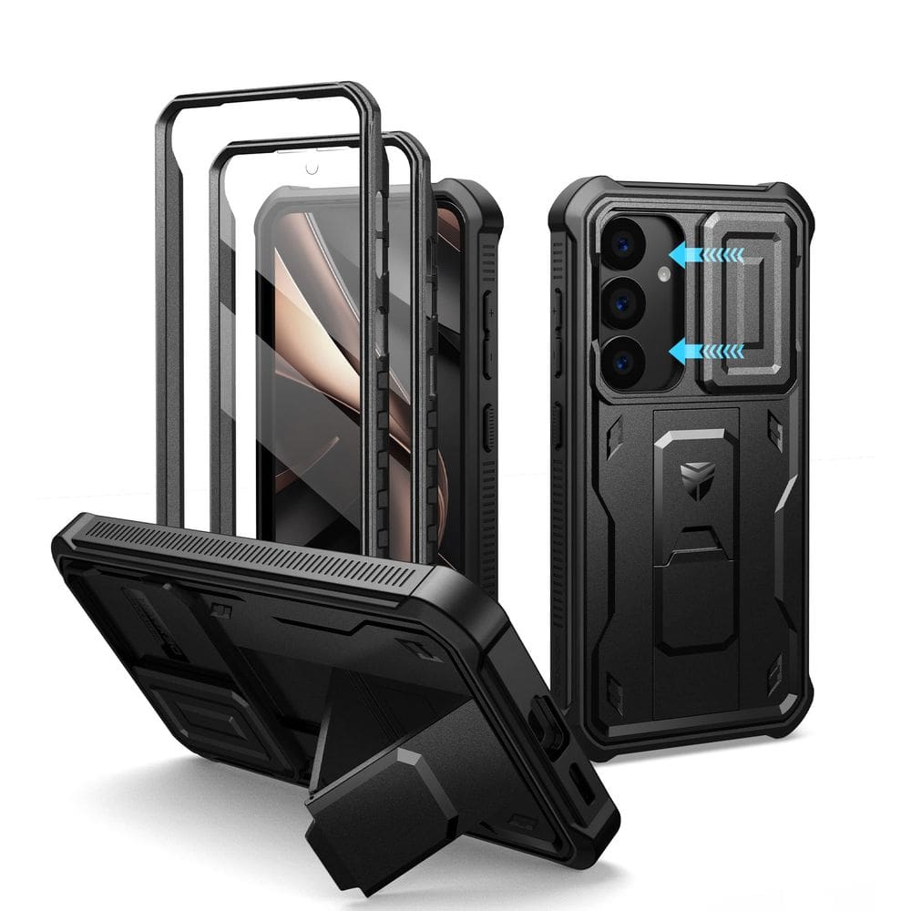 Capa Dexnor para Samsung Galaxy S25 com capa de câmera preta