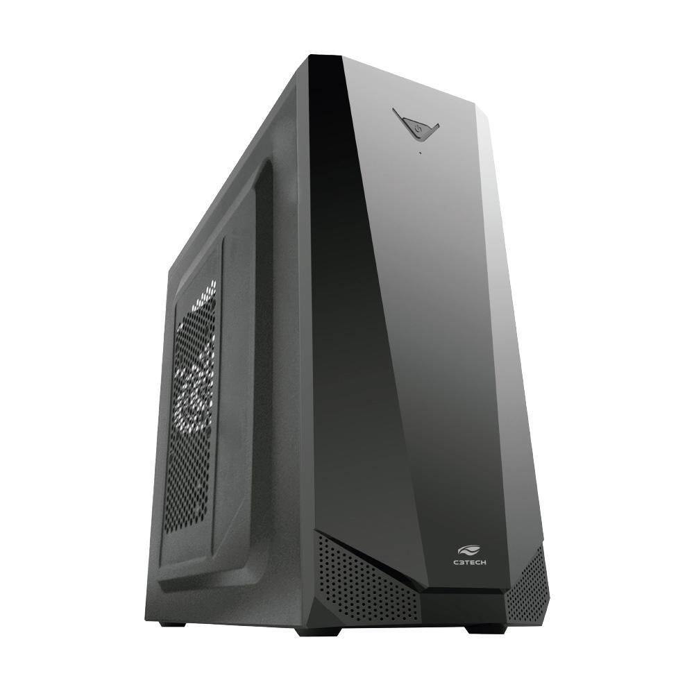 Gabinete Gamer C3Tech MT-G80BK, Mid Tower, Sem Fonte, Sem Fan, Preto