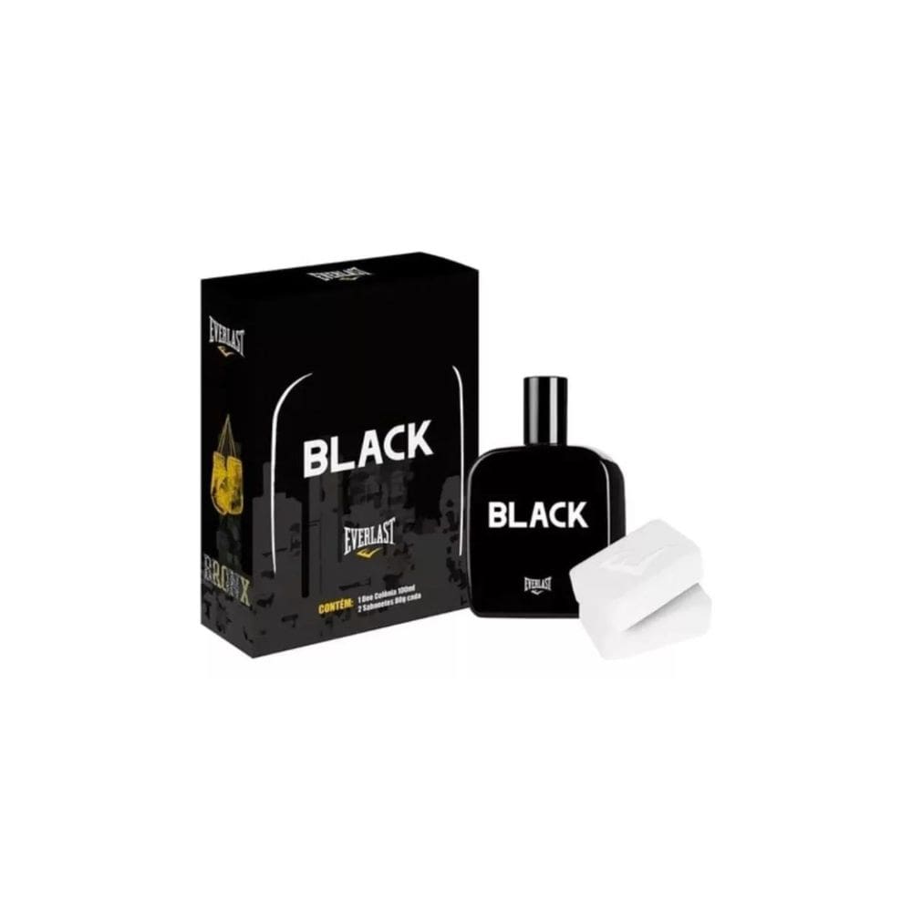 Kit Everlast Black (1 Colônia 100Ml + 2 Sabonetes 80G)