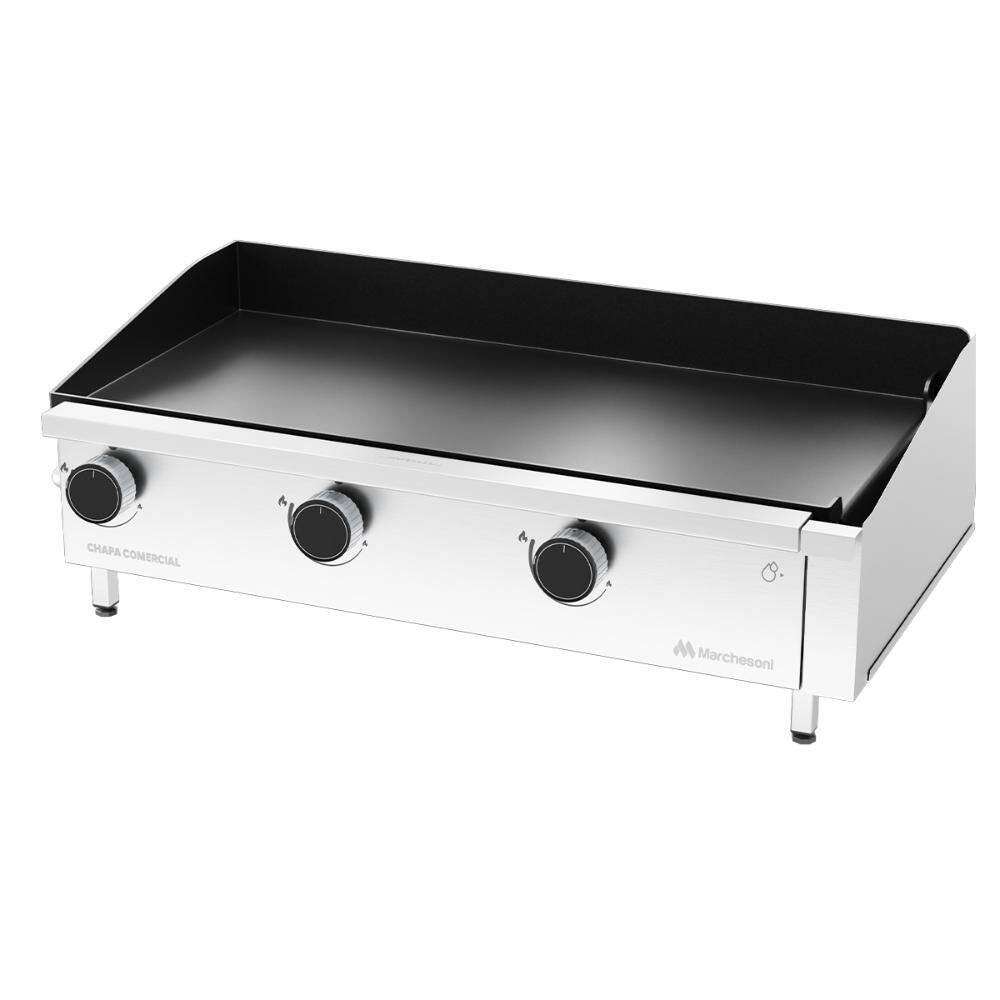 Chapa Comercial a Gás Marchesoni 80cm 3 Queimadores CH.6.083