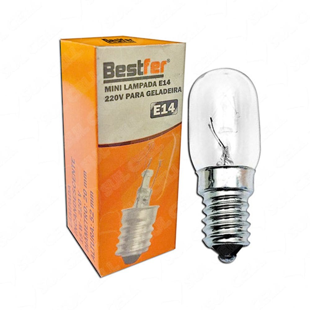 Mini Lâmpada para Geladeira 127V E14 15W BFH1285