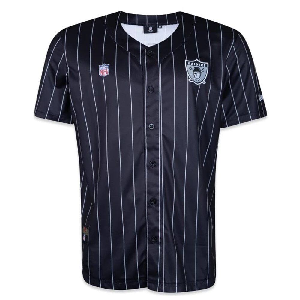Camisa New Era Masculina Jersey Nfl Las Vegas Raiders Stripes