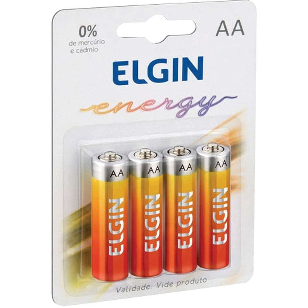Pilha de Zinco Pequena AA 10blistersx4unidade - Elgin