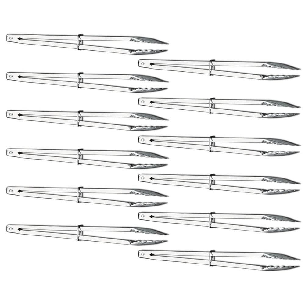 Kit 12 Pegadores 40cm Aço Inox para Churrasco Carne Salada Restaurante Buffet Brinox
