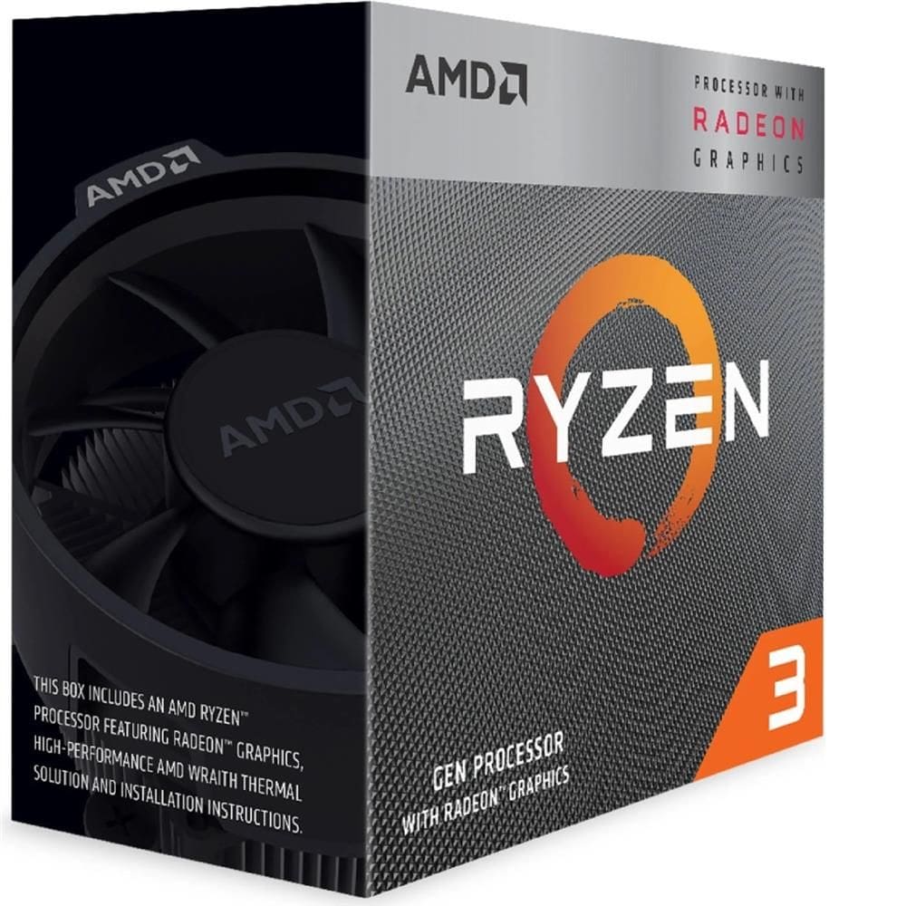 Processador AMD Ryzen 3 3200G, 3.6GHz (4.0GHz Turbo), 4-Core 4-Threads, Cache 6MB, AM4