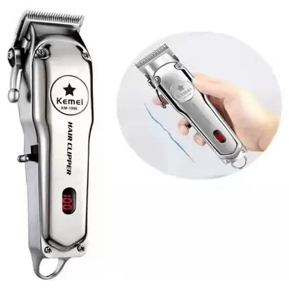 Cortador de Cabelo com Visor Digital: Suavidade