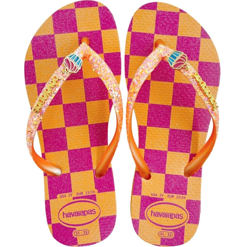 Chinelo Dedo Infantil Menina Borracha Havaianas Kids Slim Glitter II