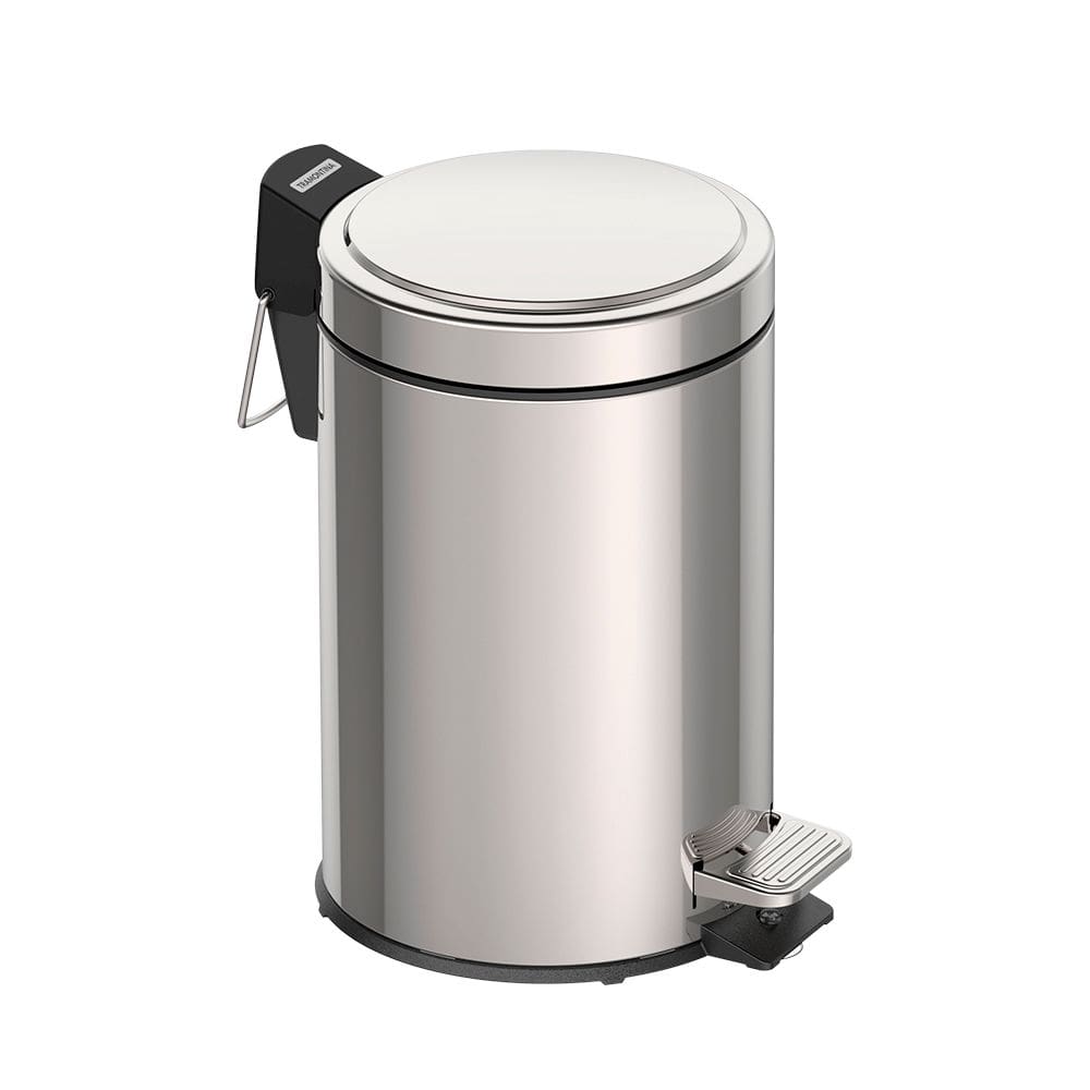 Lixeira Tramontina Brasil com Pedal 94538/103 inox AISI 430 com Balde Interno de Plástico 3L