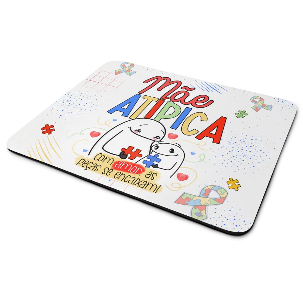 Mouse Pad Flork Mães - Mãe Atípica - 22x18
