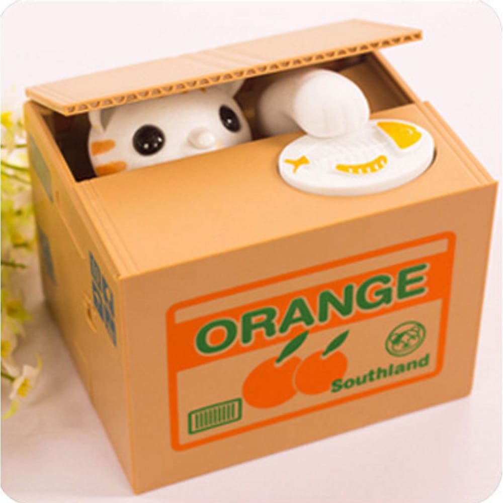 Cofre De Gatinho Infantil Interativo Porta Moedas Divertido